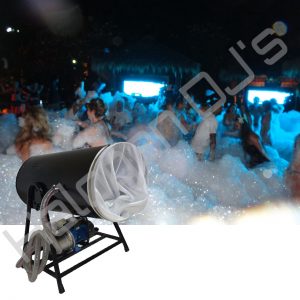 1500 watt fluid based stage atmospheric special effect foam machine that creates a sea of foam bubbles for guests at a night club to wade through - PPT-756 1500W Floor Foam Machine Hire