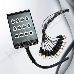Multicore Cable with Stage Box - 12 Ch 8 Send x 4 Returns 15m Multicore Cable with Stage Box Hire