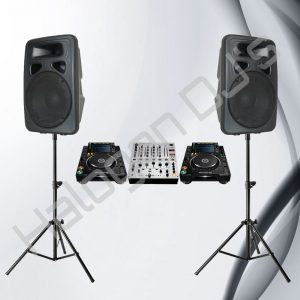 2 Speakers, 2 Pioneer CDJ2000s and a Pioneer DJM600 - Level 1 DJ Package Hire