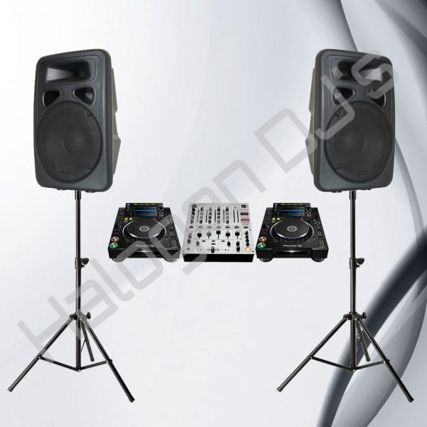 2 Speakers, 2 Pioneer CDJ2000s and a Pioneer DJM600 - Level 1 DJ Package Hire
