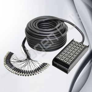 32 Ch 24 Send x 8 Returns 30m Multicore Cable with Stage Box - 32 Ch 24 Send x 8 Returns 30m Multicore Cable with Stage Box Hire