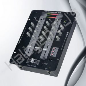 American Audio brand Q-D6 series three channel DJ Mixer - American Audio Q-D6 3 Channel DJ Mixer Hire
