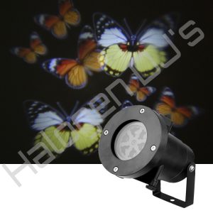 Gobo light that projections beautiful butterflies - Butterfly Effect Projection Gobo Light Hire