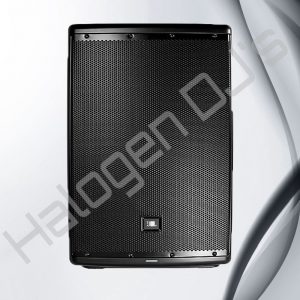 JBL brand EON615 series 15 inch size and 1000 wattage active/powered speaker - JBL EON615 15 Inch 1000W Powered Speaker Hire with Halogen DJ Company