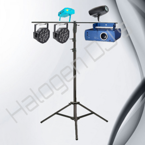 DJ Light, Laser Light, Strobe Light, Smoke Machine and Lighting Stand - Level 2 Lighting Package Hire