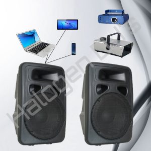 2 Speakers, Smoke Machine and Laser Light - Level 2 Phone Package Hire