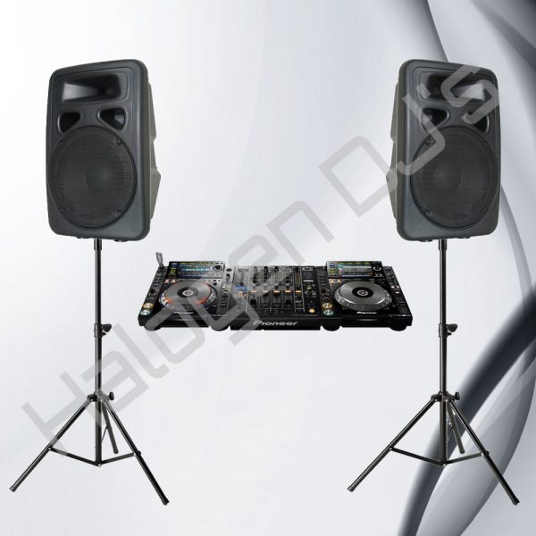 2 Pioneer CDJ2000 and DJM900 Nexus, 2 Speakers with Stands - Level 3 DJ Package Hire