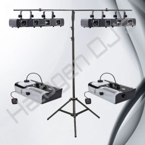 Laser Lights, Smoke Machines and Lighting Stand - Level 4 Lighting Package Hire