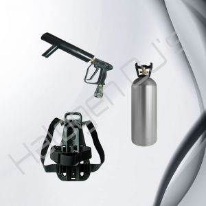 CO2 Gun and a CO2 Backpack with 6kg CO2 Bottle - Level 4 Stage Effect Package Hire