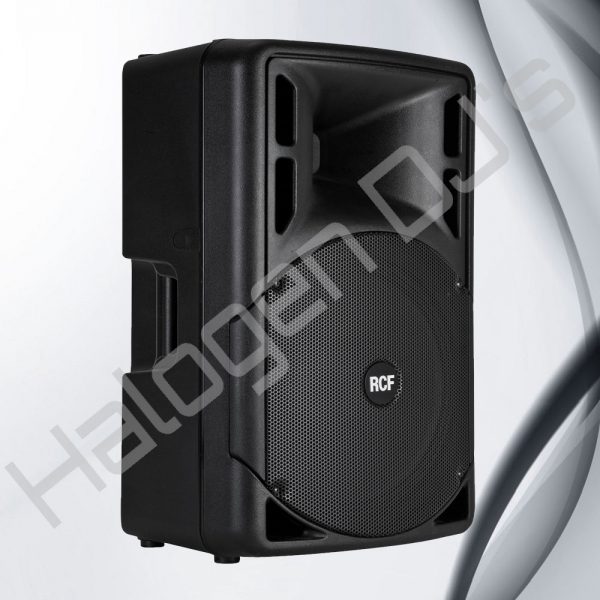 RCF brand ART310A MK4 series 15 inch and 800 watt active/powered speaker - RCF ART310A MK4 15 Inch 800W Powered Speaker Hire with Halogen DJ Company