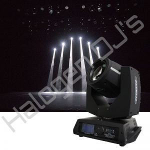 230 wattage LED Moving Head Light - 230W 7R LED Sharpie Beam Effect Moving Head Light Hire with Halogen DJ Company