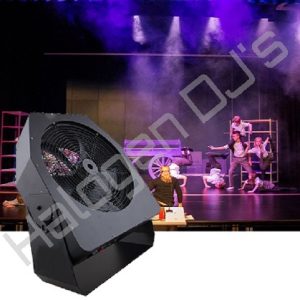 380 watt DMX controlled stage fan that can assist with stage atmospheric special effects - 380W DMX512 Stage Fan Hire