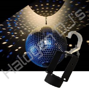 Motor for use with a mirror/disco ball. 5kg capacity with 1.5 rotation per minute - 5kg - 1.5 rpm Mirror Ball Motor Hire with Halogen DJ Company