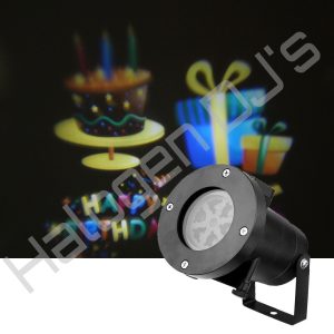 Gobo with Projection of Birthday themed Images - Birthday Effect Projection Gobo Light Hire