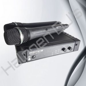 Digitech brand reciever and two wireless microphones - Digitech AM-4078 2 x Wireless Microphones Hire