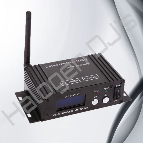 DMX Controller Receiver and Transmitter with Box design for DMX lighting control - DMX512 Wireless Controller Receiver Transmitter Box Hire