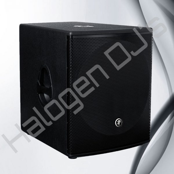 Mackie brand 18 inch and 1000 watt powered subwoofer - Mackie SRM1801 18 Inch 1000W Powered Subwoofer Hire with Halogen DJ Company