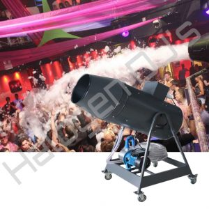 Fluid based foam stage atmospheric effect machine 1500 watts cannon spraying crowd with a foam blast - PPT-787 1500W Foam Cannon Machine Hire