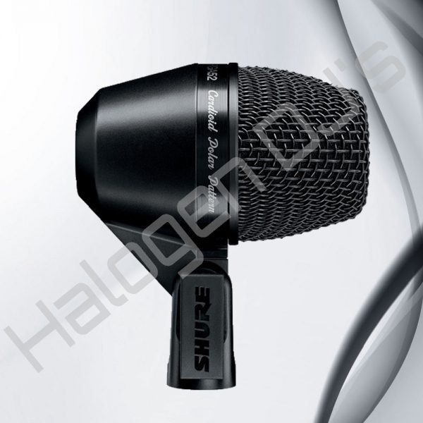 Shure brand kick drum corded microphone for drum kits - Shure PGA52 Kick Drum Microphone Hire with Halogen DJ Company