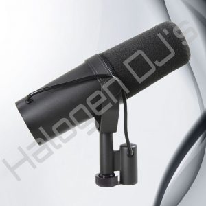 Shure brand dynamic corded microphone - Shure SM7B Dynamic Microphone Hire with Halogen DJ Company
