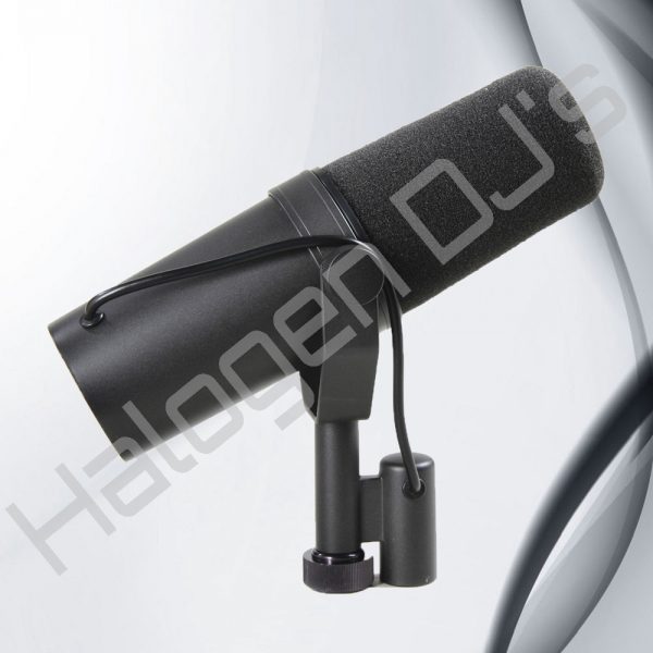 Shure brand dynamic corded microphone - Shure SM7B Dynamic Microphone Hire with Halogen DJ Company