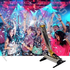 Single shot air electric powered confetti loose confetti cannon - Single Head Air Confetti Cannon Hire