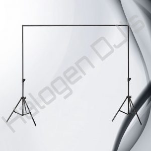 1.6 meter length h shaped stand for supporting and positioning lighting and atmospheric stage special effect equipment - 1.6 Meter Length H Light Stand Hire with Halogen DJ Company