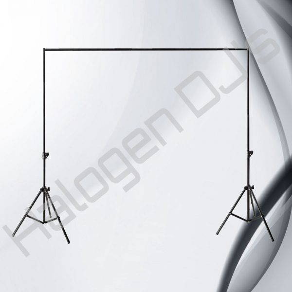 1.6 meter length h shaped stand for supporting and positioning lighting and atmospheric stage special effect equipment - 1.6 Meter Length H Light Stand Hire with Halogen DJ Company