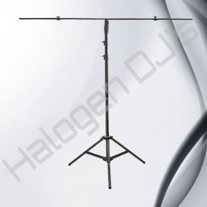 1.6 meter high adjustable and sturdy stand for supporting and positioning lighting - 1.6 Meter Length T Light Stand Hire with Halogen DJ Company