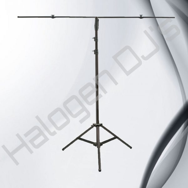 1.6 meter high adjustable and sturdy stand for supporting and positioning lighting - 1.6 Meter Length T Light Stand Hire with Halogen DJ Company