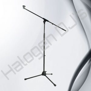 Boom microphone stand design with tripod legs - Boom Mic Stand Microphone Stand Hire with Halogen DJ Company
