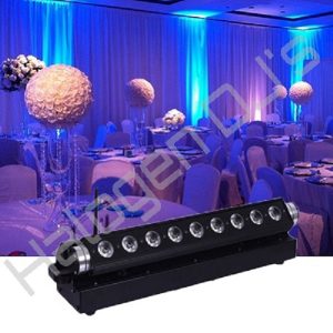 162 watt RGB and WA stage strip light - KYT56 9 x 18W 6 in 1 RGBWA Stage Strip Light Hire