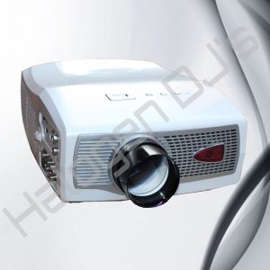ANSI LCD projector with 2500 lumens and HD - LCD Projector HD198 2500 ANSI Lumens Hire with Halogen DJ Company