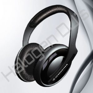 Sennheiser brand padded and cupped DJ headphone hire - Sennheiser HD 202 II Headphone Hire with Halogen DJ Company