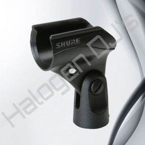 Shure brand clips for securing microphones - Shure A25D Break Resistant Microphone Clip Hire with Halogen DJ Company