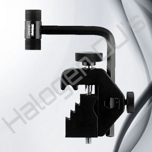 Shure brand microphone mount for drum kit microphones to attach to the rim of the drum - Shure A56D Drum Kit Rim Mount Hire with Halogen DJ Company