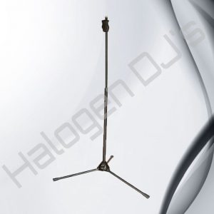 Microphone stand, straight arm design with tripod legs - Straight Arm Microphone Stand Hire with Halogen DJ Company