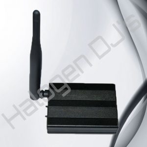 VHF wireless transmitter for use with Wireless VHF 2 Channel Silent Disco Headphones - Wireless VHF 2 Channel Transmitter Hire with Halogen DJ Company
